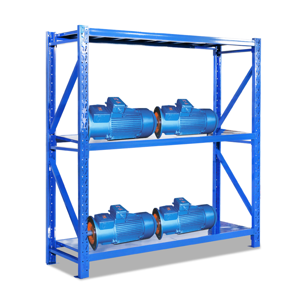 Medium Duty Steel Storage Rack with Corrosion Protection for Factory Warehouse Stacking Shelves