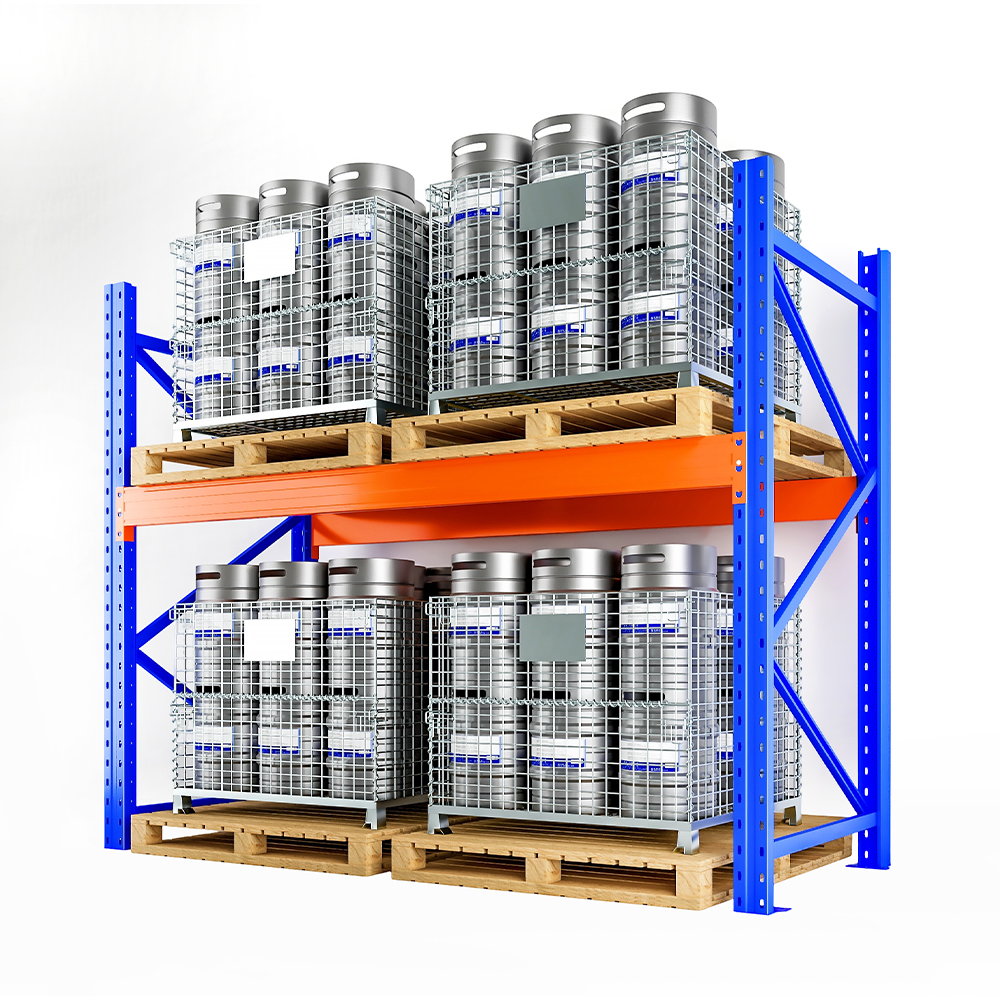 Heavy-Duty Pallet Racking System for Warehouse Stacking